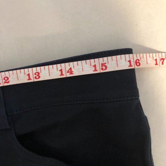 SoCa St. John Mid-Rise Navy Blue Crop Ankle Pants Zipper Pocket Trousers 8 - Picture 7 of 10